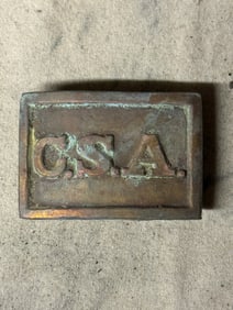 CIVIL WAR CONFEDERATE CSA ATLANTA ARSENAL REBEL BUCKLE
