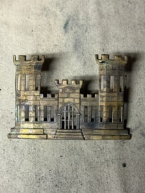 RARE CIVIL WAR ENGINEERING CORPS HEADGEAR BADGE INSIGNIA