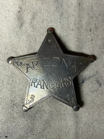 1800'S ARIZONA RANGERS BADGE