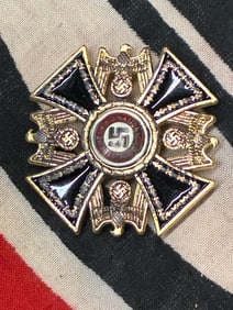 RARE WW2 1939 GERMAN ENAMELED GRAND CROSS BY MUNCHEN 9