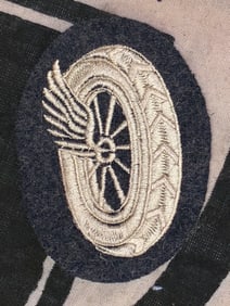 WW2 GERMAN LUFTWAFFE MOTOR TRANSPORT EQUIPMENT ADMINISTRATORS TRADE SLEEVE INSIGNIA