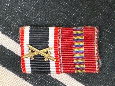 Medal ribbon bar for Iron Cross 1914, Honor Cross and War Merit Medal