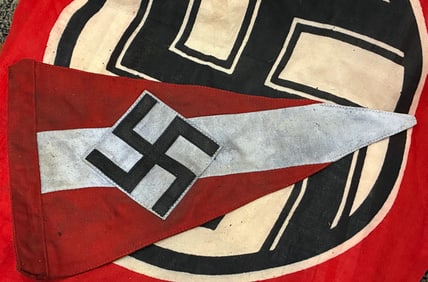 German WWII Hitler Youth HJ Pennant