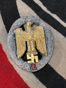 WW2 GERMAN 3RD REICH NSDAP GAU SUDETENLAND HONOUR BADGE RELIC IN DUG CONDITION
