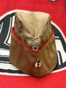 Early WW2 German Hitlerjugend Summer Cap (Complete with Maker Stamp)