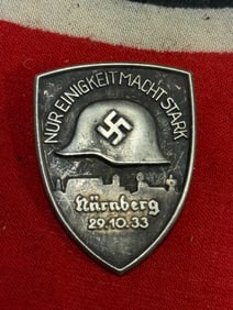 1933 German Nur Einigkeit Macht Stark Uniform Pin
