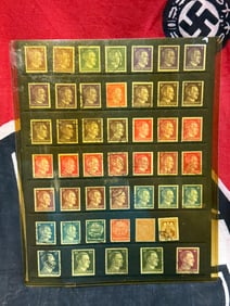RARE COLLECTION LOT OF WW2 GERMAN ADOLF HITLER STAMPS