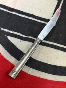 RARE WW2 GERMAN WAFFEN SS WEWELSBURG SILVER KNIFE BY NICHT ROSTEND