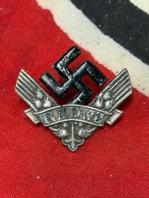 WW2 German RADwj War Helpers Service Badge