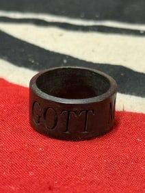 WW2 GERMAN GOTT MIT UNS 800 SILVER BAND