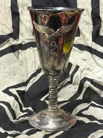 RARE WW2 GERMAN LUFTWAFFE PILOTS SILVER AWARD CUP MARKED SOLINGEN
