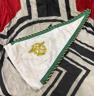 SCARCE WW2 GERMAN 3RD REICH ORDNUNGSPOLIZEI PENNANT: SCARCE WW2 GERMAN 3RD REICH ORDNUNGSPOLIZEI PENNANT. A VERY RARE EXAMPLE THAT IS IN MINT OVERALL SHAPE AND CONDITION WITH A BEAUTIFUL OVERALL PATINA. SHOWS GOOD WEAR AND USE. A RARE EXAMPLE OF THE TIM