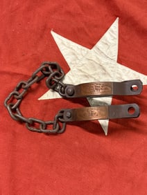 1806 W.W. WILBER SLAVE SELLER SHACKLES
