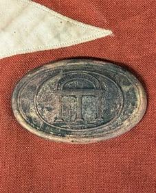 SCARCE CIVIL WAR CONFEDERATE GEORGIA BELT PLATE BUCKLE MARKED 5TH GA