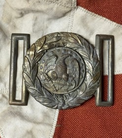 Rare Civil War Naval Officer’s 2-Piece Belt Buckle Plate