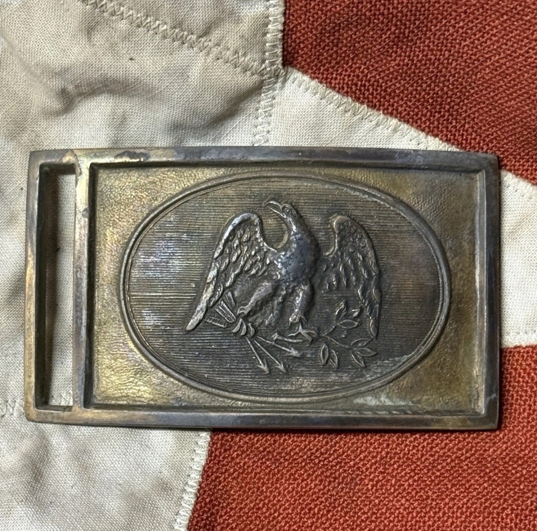 CIVIL WAR CONFEDERATE CSA MISSISSIPPI STATE SWORD RIG BELT PLATE BUCKLE: CIVIL WAR CONFEDERATE CSA MISSISSIPPI STATE SWORD RIG BELT PLATE BUCKLE. AN ULTRA RARE FIND THAT IS IN MINT OVERALL SHAPE AND CONDITION WITH A BEAUTIFUL OVERALL PATINA. HAS A GREAT LOOK TO IT WITH AN