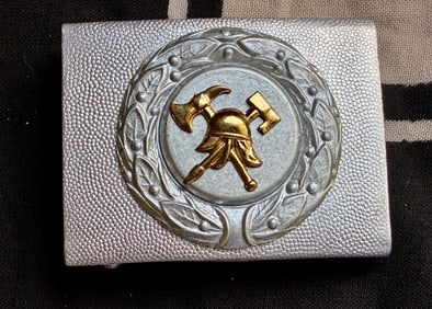 WW2 German A Weimar Republic Pre-1934 Fire Defence Service Enlisted Man's Belt Buckle