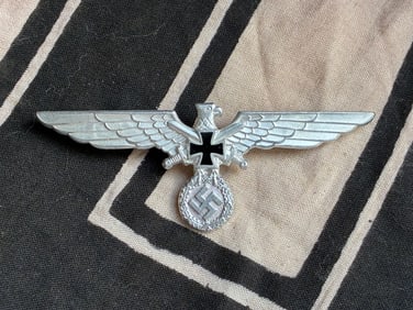 WW2 German Veterans Visor Cap Eagle By Ges. Gesch. 18