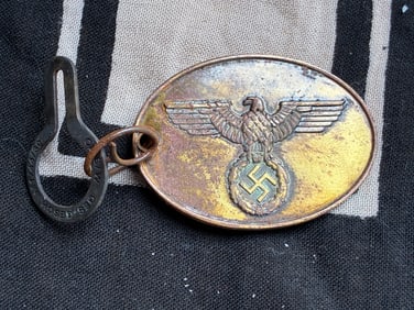 WW2 German SS. A Rare Staatliche Kriminalpolizei Warrant Disc #240