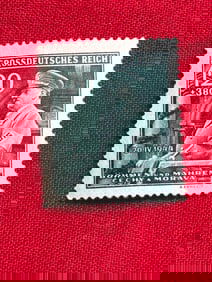 WW2 Bohemia and Moravia, Scott B26, Hitler, 1944 STAMP