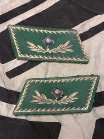 WW2 WWII German Military Heer Zoll Customs Border Guards Collar Tabs