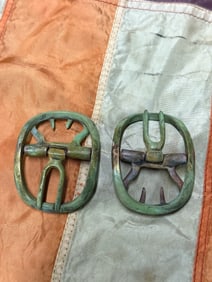 PAIR OF REVOLUTIONARY WAR SHOE BUCKLES