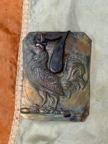 RARE CIVIL WAR 7TH OHIO POULTRY FARMERS HEADGEAR BADGE INSIGNIA