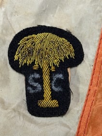 CIVIL WAR CONFEDERATE SOUTH CAROLINA PALMETTO INSIGNIA BADGE BY J.H. SILVERBERG