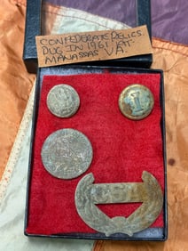 RECOVERED CIVIL WAR RELICS FROM MANASSAS, VIRGINIA