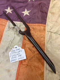 REVOLUTIONARY WAR OFFICER'S CURLING IRON FRO DRESS WIGS