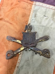 CIVIL WAR NEW YORK CAVALRY HEADGEAR BADGE INSIGNIA