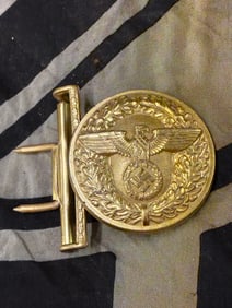 German WWII Political Leaders Belt Buckle By RZM M4/24