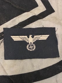 WWII German PANZER EM/NCO’S OVERSEAS/M43 CAP EAGLE. (Mützen Adler)
