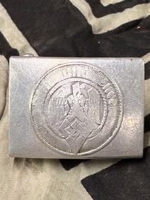 WW2 Germany, HJ. A Rare Member’s Belt Buckle, by RZM M4/59