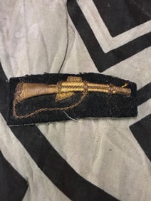 WW2 GERMAN ITALIAN FASCIST RIFLE BULLION CLOTH INSIGNIA - MARKSMAN