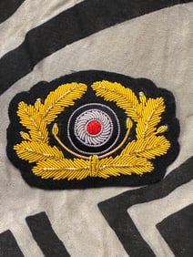 WW2 German Wehrmacht Heer General Visor Cap Hat Emblem