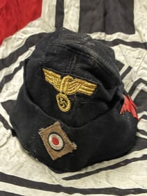WW2 GERMAN E-BOAT KRIEGSMARINE ENLISTED NCO OVERSEAS CAP