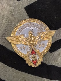 WW2 German Badge for the Winner in the Reichsberufswettkampf 1938 - Maker Marked