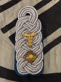 RARE WW2 GERMAN MAJOR TSD SPECIAL SERVICE SHOULDER BOARD