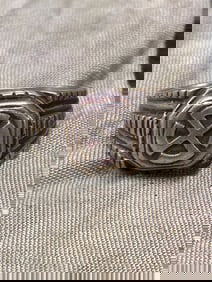 WW2 GERMAN ANTI PARTISAN BADGE RING IN 800 SILVER