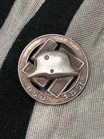 WW2 GERMAN NSD "Der Stahlhem" membership badge