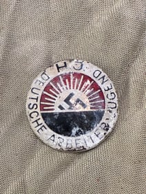 WW2 German Pre 1935 An early HJ Badge By RZM M1/129
