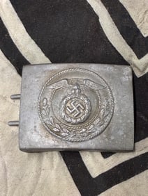 WW2 GERMAN NSKK ENLISTED BELT BUCKLE BY RZM M4/24