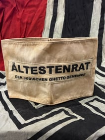 WW2 German Ghetto armband for an Altestenrat in the Judischen Ghetto - Service Worn