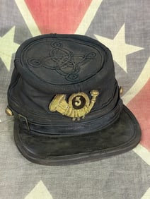 CIVIL WAR UNION CONNECTICUT 5TH INFANTRY BRAIDED OFFICER'S KEPI HAT CAP