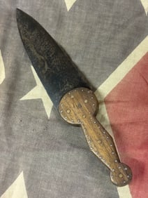 1800'S MARKED HB - HUDSON BAY NATIVE AMERICAN TRADE KNIFE DAG