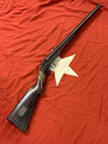 ANTIQUE 1800'S REMINGTON DOUBLE BARREL SHOTGUN BELONGING TO BUFFALO BILL WILD WEST