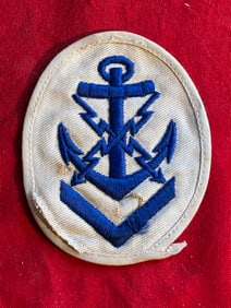 WWII German Navy Kriegsmarine Petty Officer Teleprinter Badge Patch