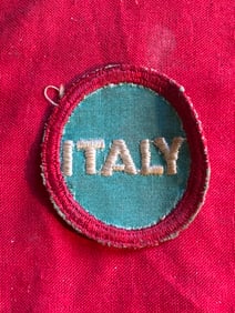 WW II US Army Camp for Italian Prisoners of War on Twill Patch