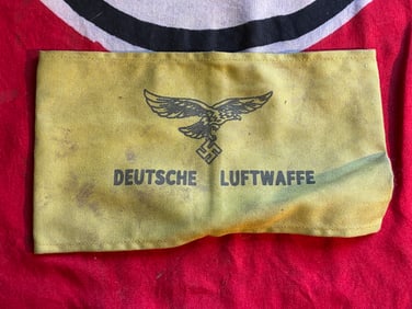 Rare WW2 German Deutsche Luftwaffe Armband With RZM Paper Tag